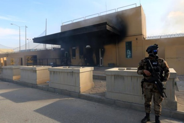 آژیر خطر در سفارت آمریکا در بغداد به صدا درآمد.