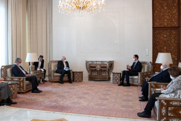 ظريف للأسد: نهج إيران في دعم المقاومة لن يتغير باستشهاد الفريق سليماني