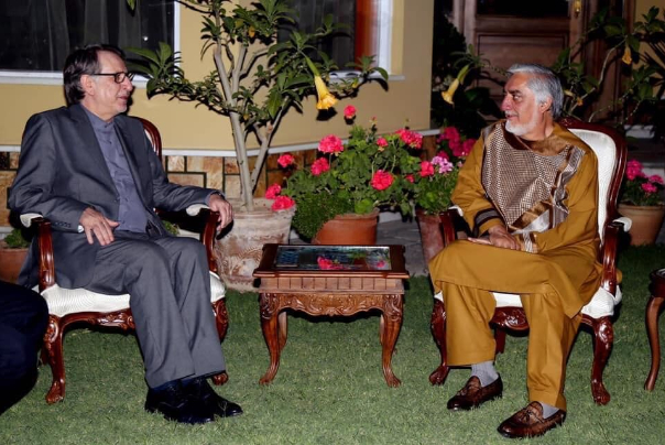 هیأت ایرانی با رئیس شورای عالی مصالحه افغانستان دیدار کرد