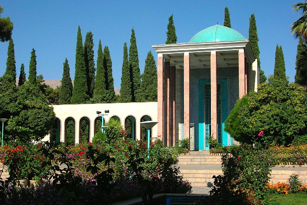 How did Saadi's poetry reach the United Nations?