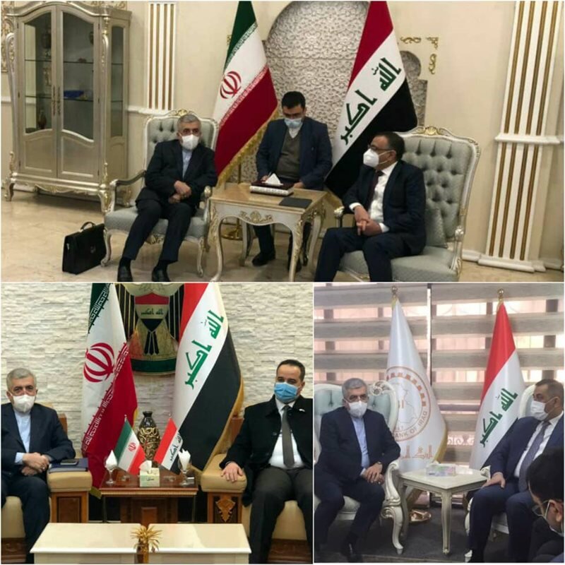 وزير الطاقة الإيراني يلتقي الكاظمي ووزيري التجارة والكهرباء العراقيّين