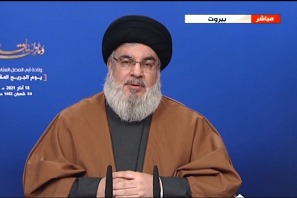 السيد نصر الله: الأيام أوضحت حقيقة الجماعات الإرهابية وهوية من يديرها