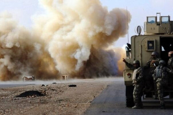 حمله به کاروان  لجستیک نظامیان اشغالگر آمریکایی در استان بابل عراق