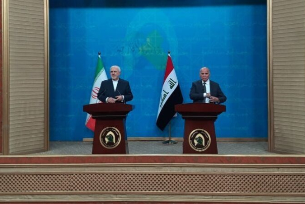 ظريف من بغداد: نرحب بالدور المحوري والقوي للعراق في المنطقة