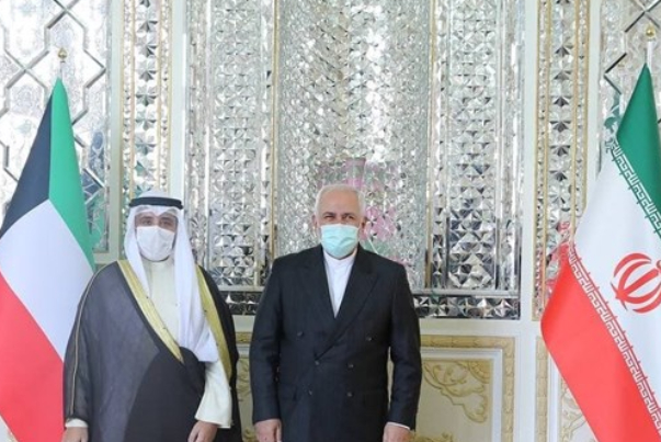 رایزنی ظریف با وزیر خارجه کویت درباره آخرین وضعیت مسائل منطقه