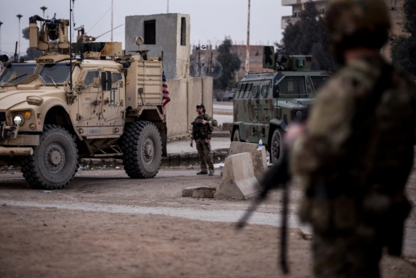ارتش سوریه مانع از حرکت کاروان نظامی آمریکا در حسکه شد