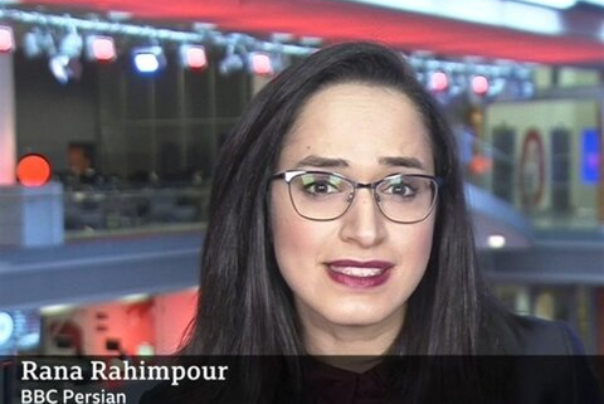 הצל של "מסור וחומצה" מעל הכתב הפרסי של ה-BBC