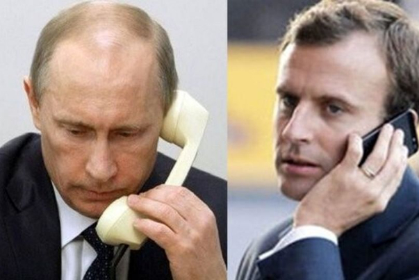 В МИД Франции заявили о звонках Макрона Путину по просьбе Зеленск