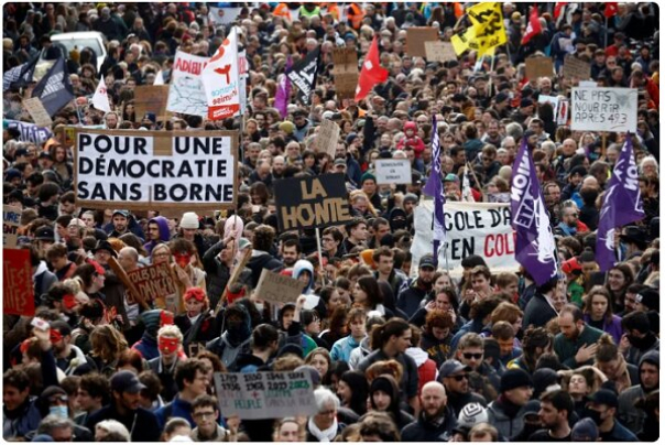 صدها معترض فرانسوی توسط پلیس بازداشت شدند