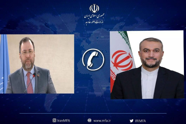 عبداللهيان يبحث مع نظيره الفنزويلي تطوير التعاون الاقتصادي والتجاري