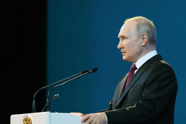 "Vladimir Putin, president of Russia, signed the law to withdraw from the "Treaty on Conventional Armed Forces in Europe