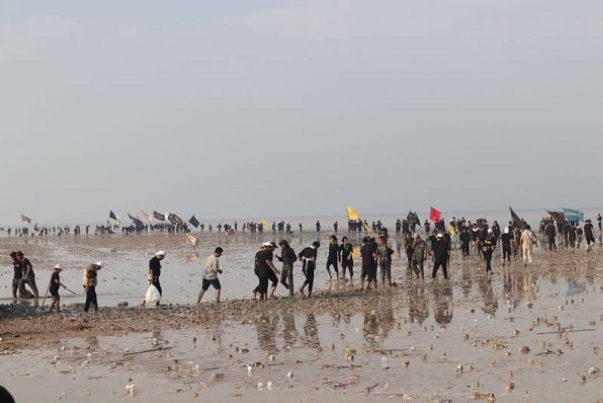 انطلاق مسيرة الأربعين المليونية من رأس البيشة جنوبي العراق