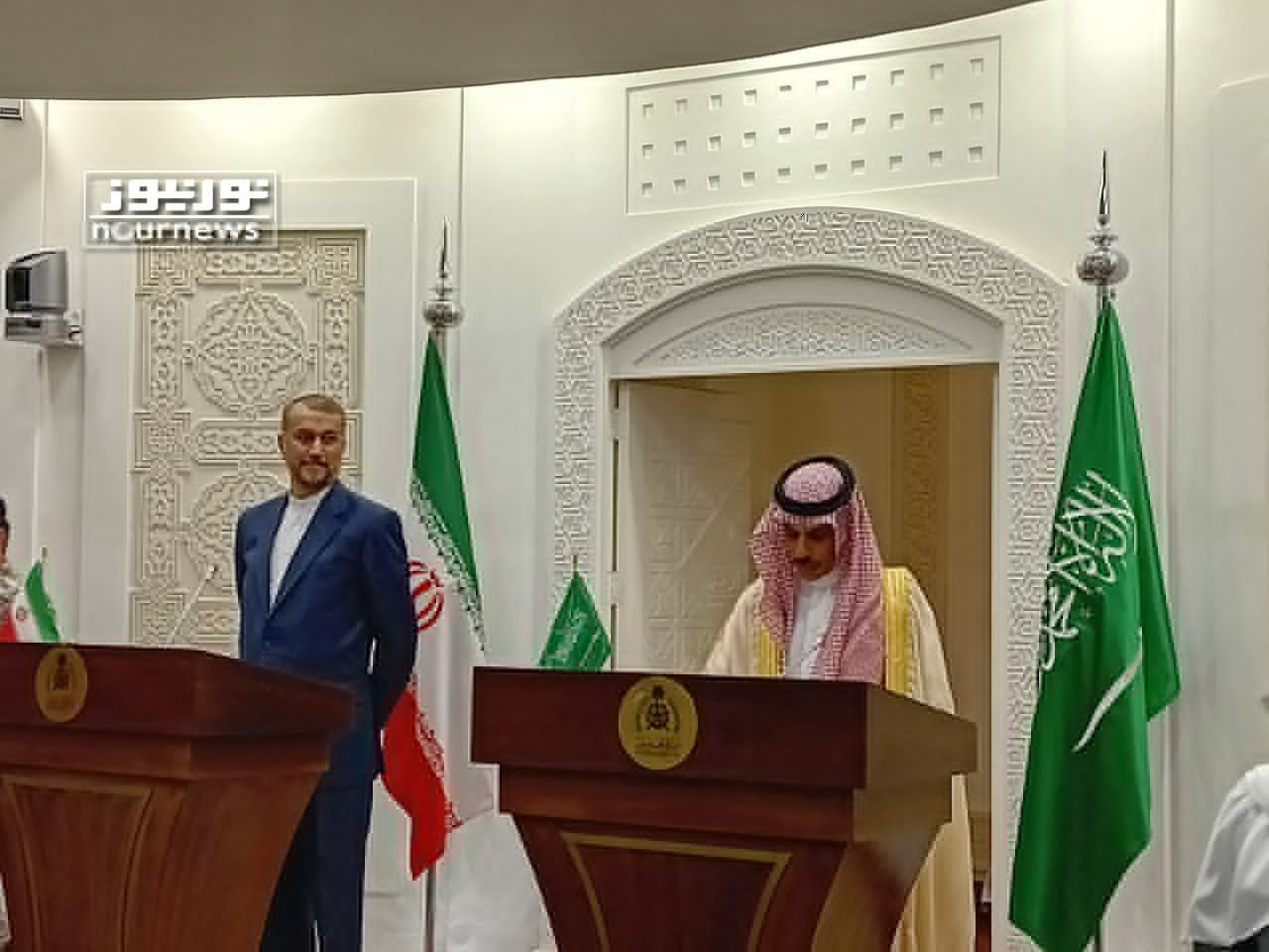 Joint press conference of the foreign ministries of Iran and Saudi Arabia  :: nournews