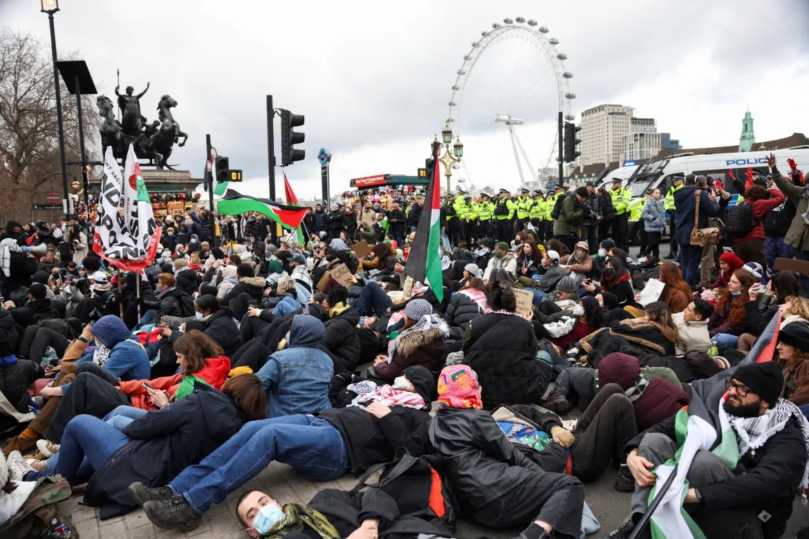 Brits hold pro-Palestine rallies, call to expel Israeli envoy