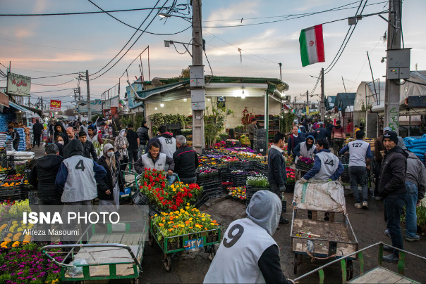 بازار گل محلاتی در آستانه عید نوروز