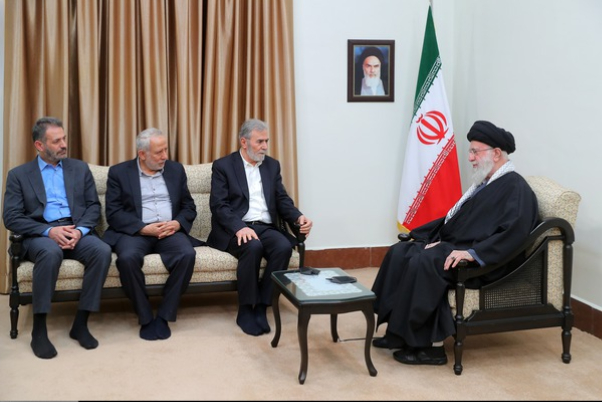 伊朗最高领袖会见到访的巴勒斯坦伊斯兰圣战组织秘书长 讨论加沙局势等问题