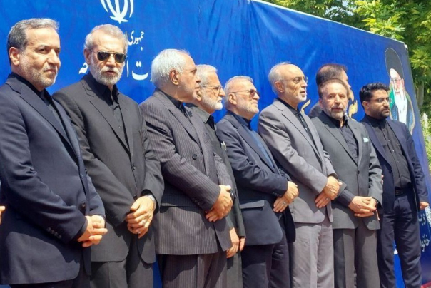 Церемония прощания с главой МИД Ирана