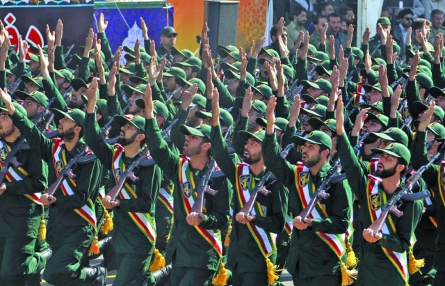 الحرس الثوري يتهم اميركا واسرائيل ودولا عربية بزعزعة الأمن في ايران