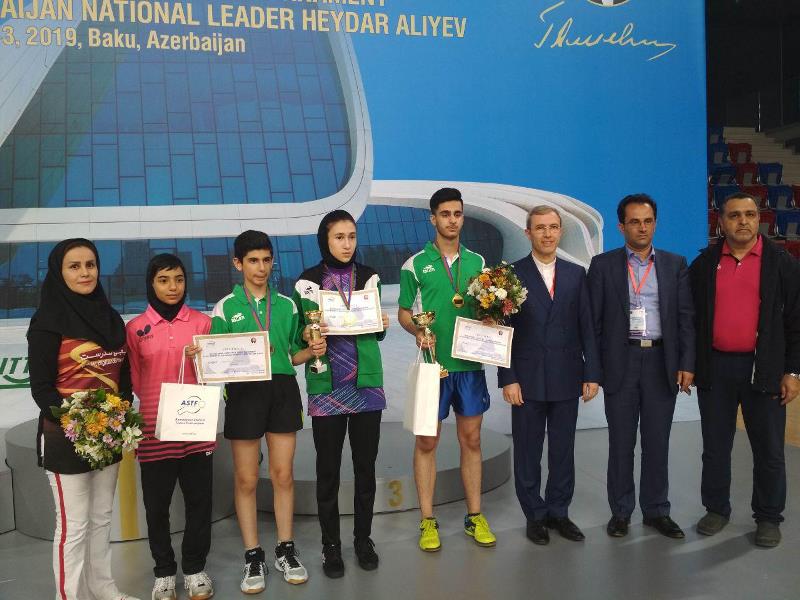 نوجوانان ایرانی در مسابقات تنیس روی میز باکو قهرمان شدند