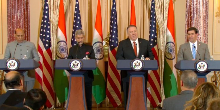 پامپئو: با هند درباره فشار حداکثری علیه ایران رایزنی کردیم