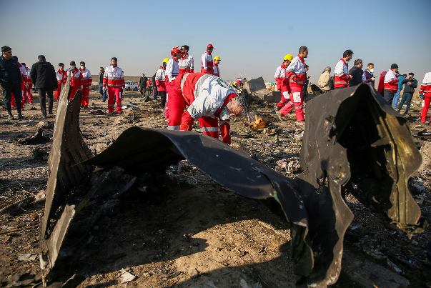 ايران تبدأ تحقيقاتها حول سبب تحطم الطائرة الاوكرانية