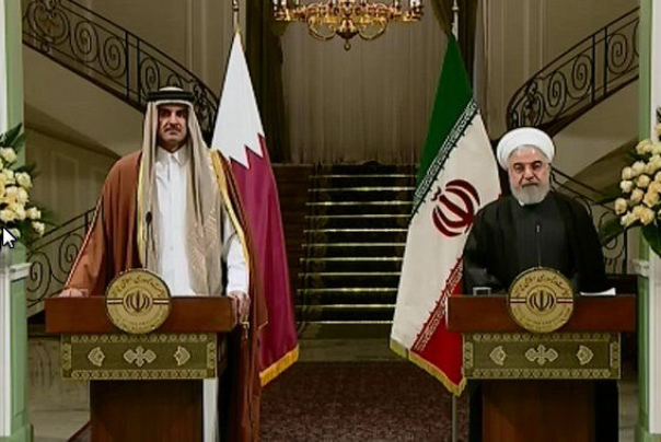 الرئيس روحاني: لدينا علاقات سياسية جيدة مع قطر وقررنا عقد اجتماعات منتظمة معها