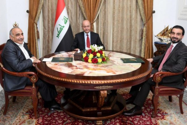 الرئاسات العراقية الثلاث تؤكد ضرورة الإسراع في تشكيل الحكومة