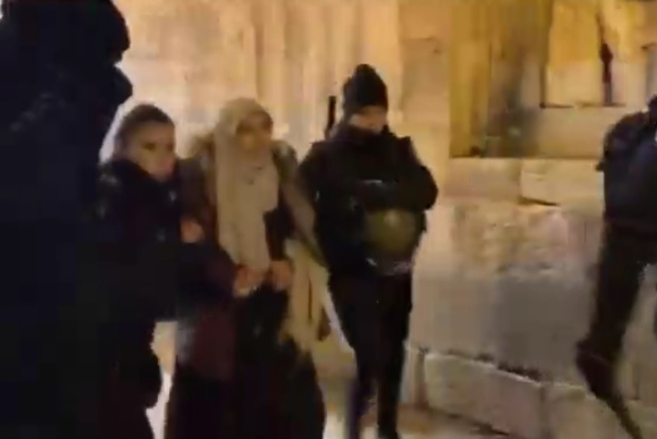 الاحتلال ينفذ حملة اعتقالات واسعة في محيط المسجد الاقصى (فيديو)