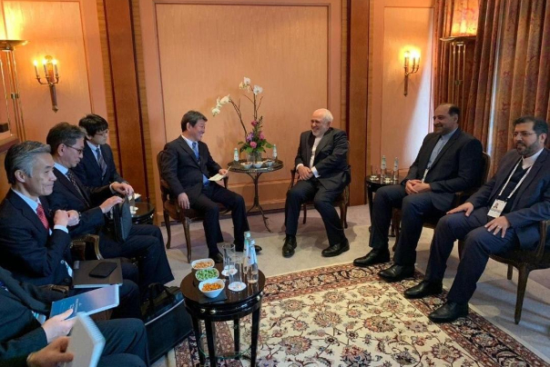 دیدار وزرای امور خارجه جمهوری اسلامی ایران و ژاپن