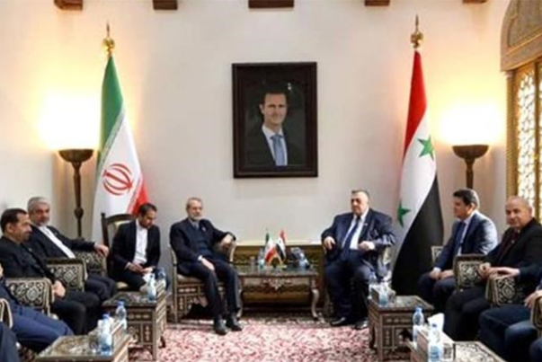 لاريجاني: ايران تقف الى جانب سوريا في إعادة الاعمار