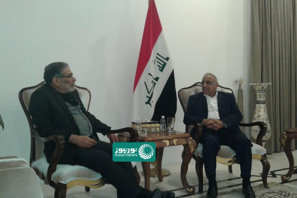 دبیر شورای عالی امنیت ملی با نخست وزیر پیشبرد امور عراق دیدار کرد