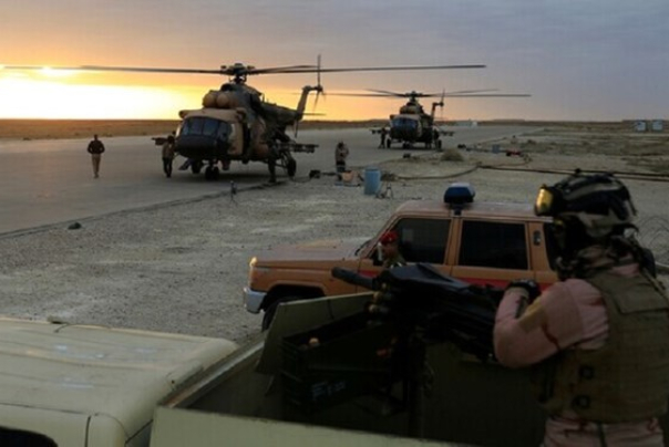 آزمایش نظامی آمریکا در پایگاه عین الاسد عراق