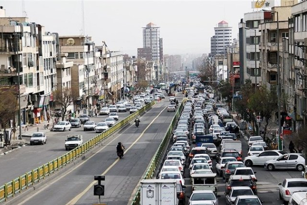 ترافیک نسبتا سنگین در 6 معبراصلی پایتخت