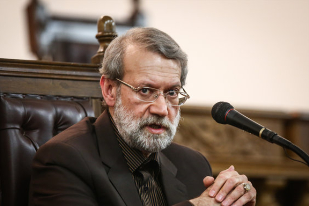 لاريجاني لهنية: الحصار على غزة والحظر على ايران يكشفان الطبيعة اللاانسانية للكيان الصهيوني وأمريكا