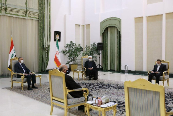 The official reception of the President of Iran by the Prime Minister of Iraq