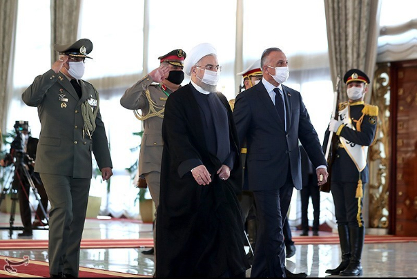 الرئيس الإيراني يستقبل الكاظمي رسميا
