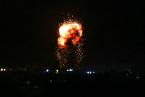 قصف إسرائيلي على مواقع بغزة