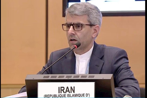 مندوب إيران الدائم : بعض الدول الغربية لا يحق لها التكلم في حقوق الإنسان !