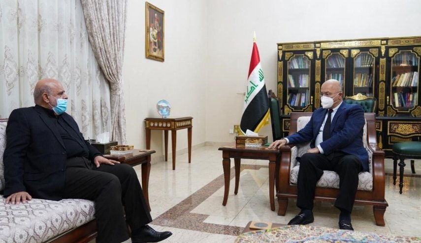 ايران والعراق يبحثان خفض التوترات وتعزيز الامن والسلام الاقليمي