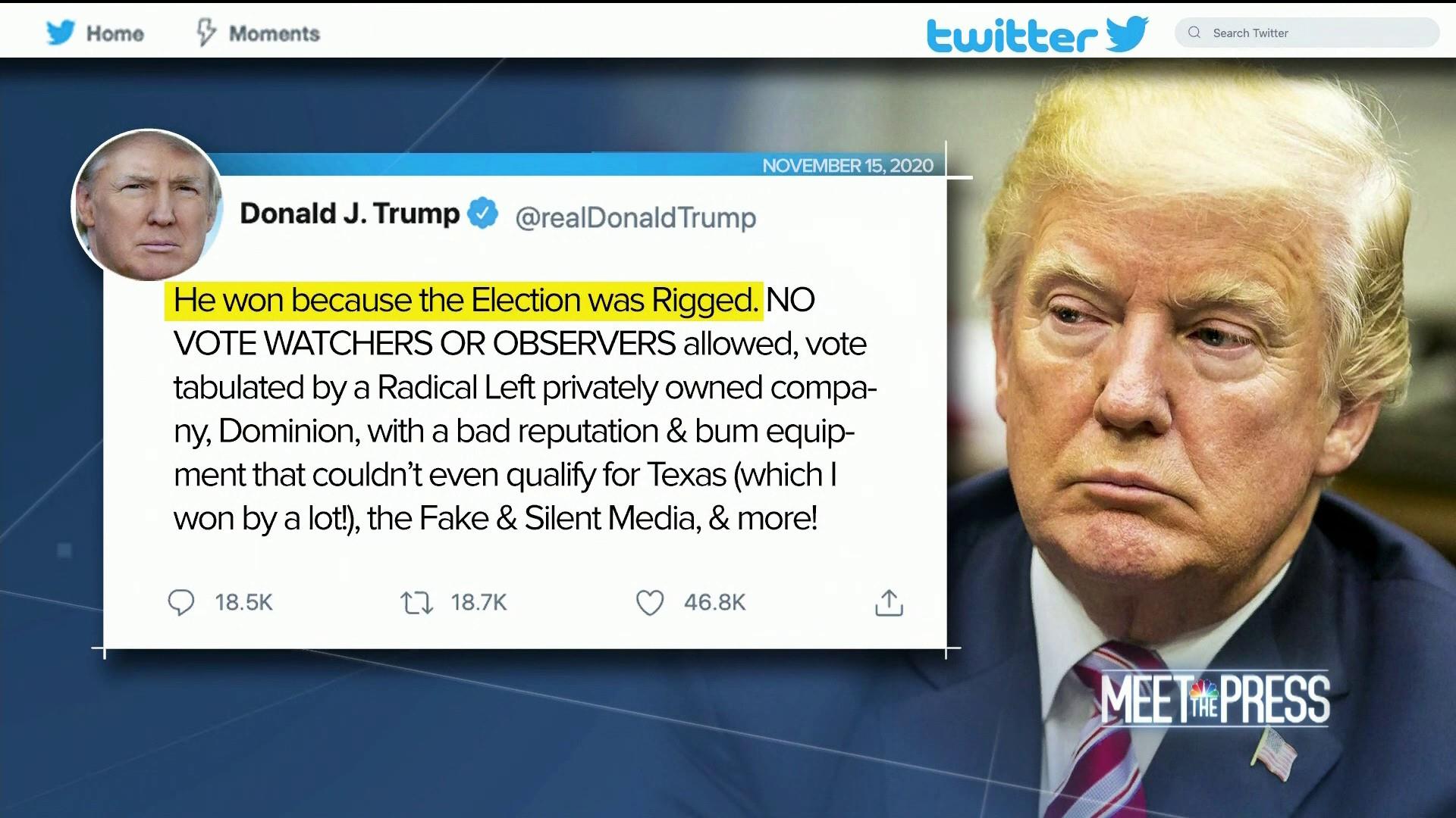 ترامب يعيش الأوهام.. يغرّد بالفوز وتويتر يسجل له مخالفة