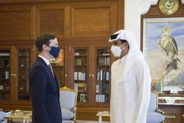 داماد ترامپ به دیدار امیر قطر در دوحه رفت