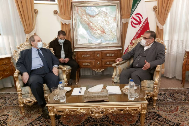 Syrian Foreign Minister Faisal al-Miqdad, met with Admiral Ali Shamkhani