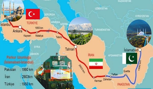 إطلاق قطار شحن بين اسلام آباد وطهران وإسطنبول في 2021