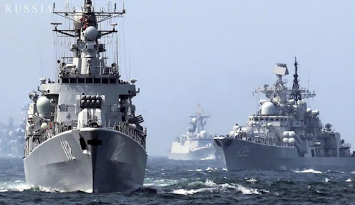 انطلاق المناورات الايرانية-الروسية شمال المحيط الهندي