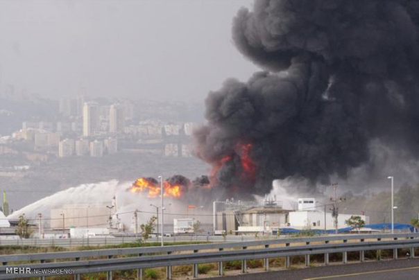 ‌آتش‌سوزی گسترده در نزدیکی فرودگاه بن‌گوریون