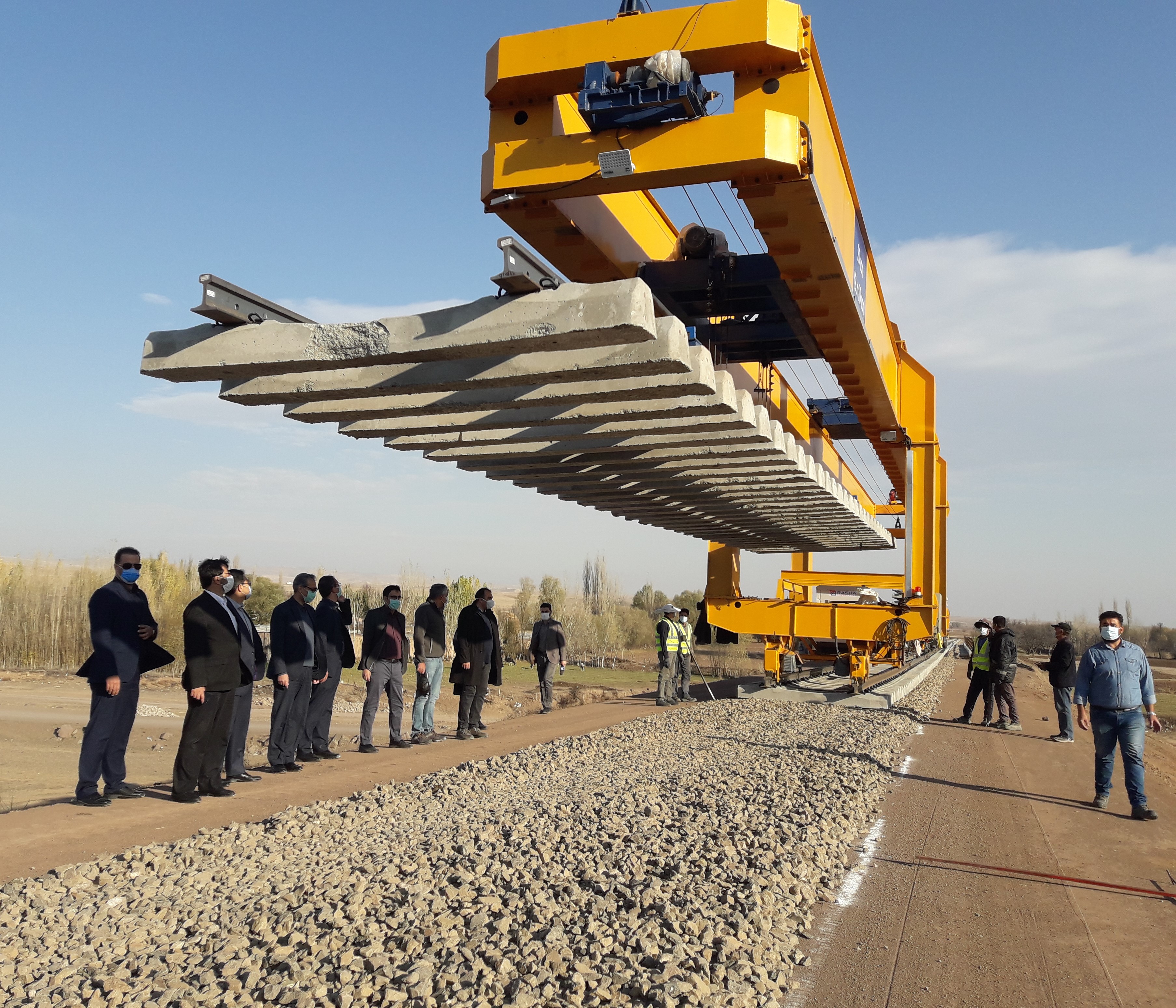 ساخت دستگاه ریل‌گذار برای نخستین بار در ایران