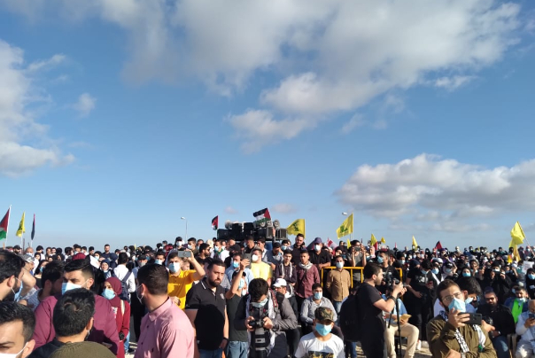 حزب الله يحيي احتفالاً بانتصار المقاومة الفلسطينية