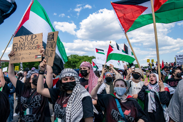 הפגנות נרחבות בוושינגטון נגד פשעי ישראל