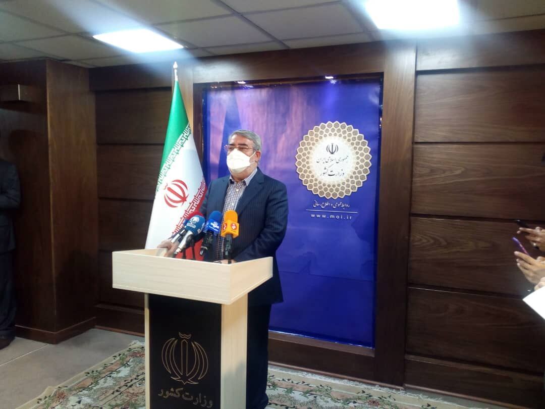 وزير الداخلية الايراني يؤكد على إجراء الانتخابات في ظلّ بروتوكولات صحّية مشددة