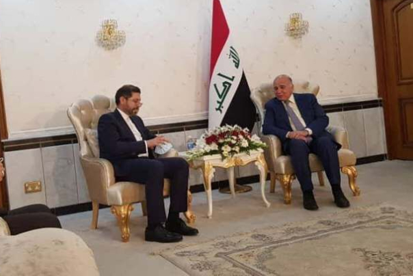 خطيب زادة يجري مباحثات مع وزير الخارجية العراقي